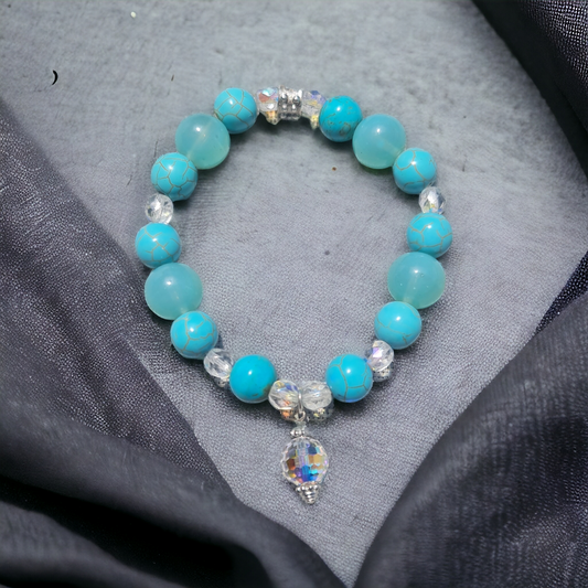 Swarovski Crystal with Turquoise and Sterling Silver